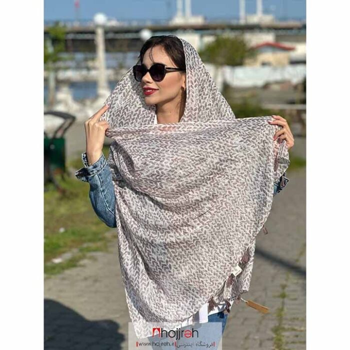 خرید و قیمت شال نخی طرح دار وارداتی کد KM25 از حجره