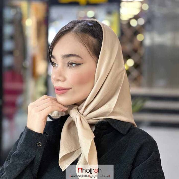 خرید و قیمت مینی اسکارف کوپرا کرم تیره کد KM29 از حجره