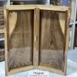 قیمت و خرید تخته نرد چوب گردو ساخت سنندج پشت شطرنج کد TNS59 از حجره