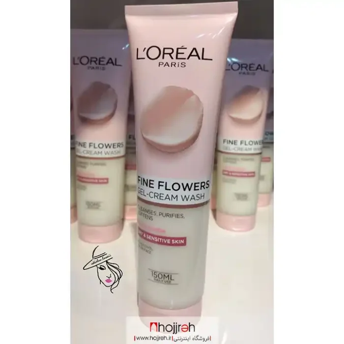 قیمت و خرید ژل شستشوی صورت لورال ( اورئال ) مدل فاین فلاور loreal fine flower حجم 150 میل کد OH14 از حجره