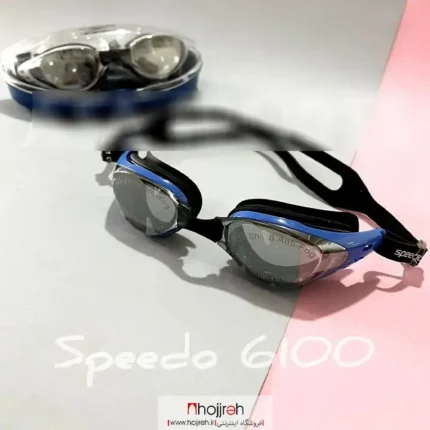 خرید و قیمت عینک شنا قاب هلالی اسپیدو SPEEDO مشکی سفید کد VM1572 از حجره