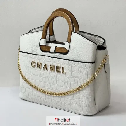 خرید و قیمت کیف چرم طرح شنل CHANEL سفید کد MH989 از حجره