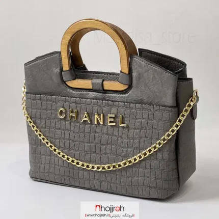 خرید و قیمت کیف چرم طرح شنل CHANEL طوسی کد MH989 از حجره