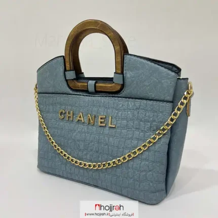 خرید و قیمت کیف چرم طرح شنل CHANEL آبی کد MH989 از حجره