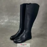 خرید و قیمت بوت بلند ساده مشکی کد MH1005 از حجره