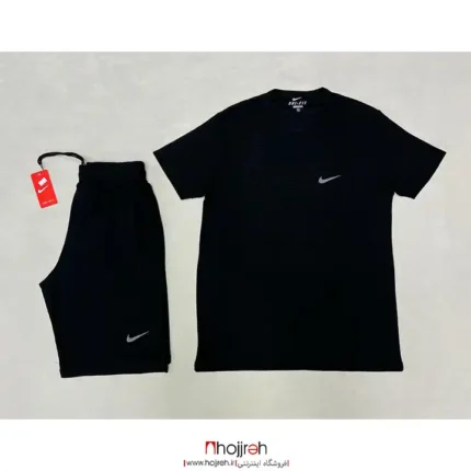 قیمت و خرید تیشرت شلوارک مردانه نایک Nike مشکی کد VM1646 از حجره