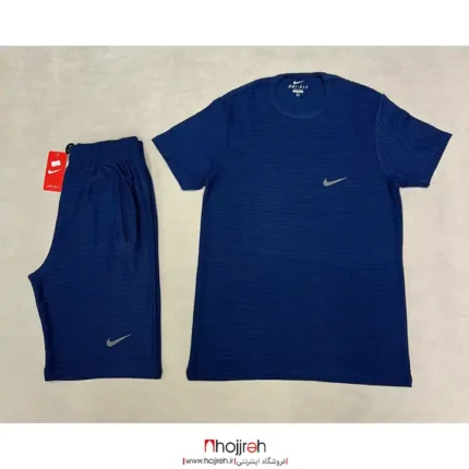 قیمت و خرید تیشرت شلوارک مردانه نایک Nike سورمه ای کد VM1646 از حجره