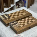 قیمت و خرید تخته‌ نرد و شطرنج چوب نراد سایز ۵۰ و سایز ۴۰ کد TNS642 از حجره