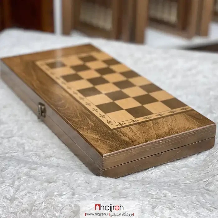 قیمت و خرید تخته‌ نرد و شطرنج چوب نراد سایز ۵۰ و سایز ۴۰ کد TNS642 از حجره
