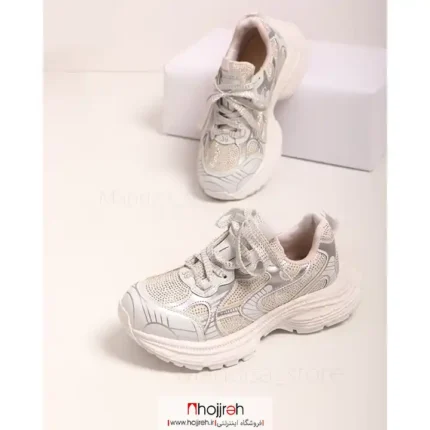 خرید و قیمت کتانی بالنسیاگا Balenciaga شاینی سفید کد MH1106 از حجره