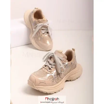 خرید و قیمت کتانی بالنسیاگا Balenciaga شاینی کرم کد MH1106 از حجره