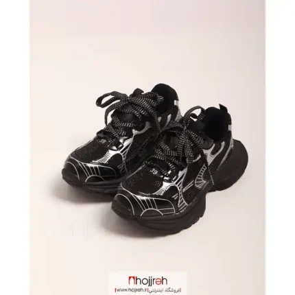 خرید و قیمت کتانی بالنسیاگا Balenciaga شاینی مشکی کد MH1106 از حجره