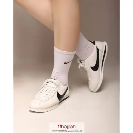 خرید و قیمت کتانی اسپرت بندی نایک NIKE سفید کد MH1108 از حجره