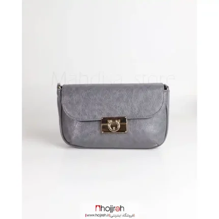 خرید و قیمت کیف یک طرفه چرم طوسی کد MH1110 از حجره
