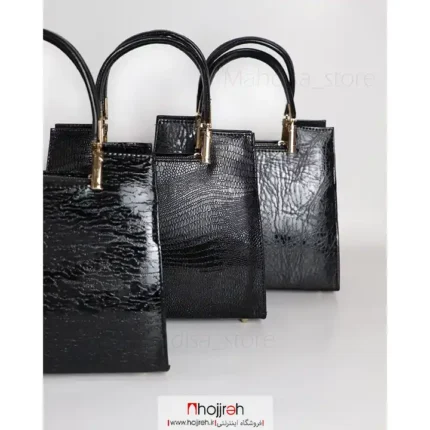 خرید و قیمت کیف زنانه چرم مشکی کد MH1112 از حجره
