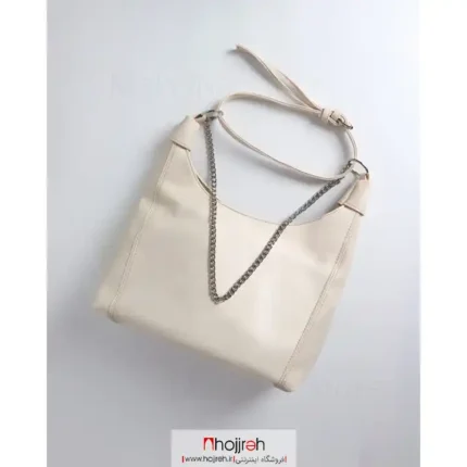 خرید و قیمت کیف چرم سفید شیری کد MH1113 از حجره
