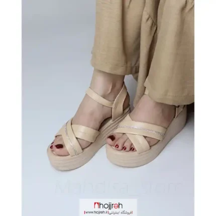 خرید و قیمت صندل لژدار طرح افسانه کرم کد MH1116 از حجره