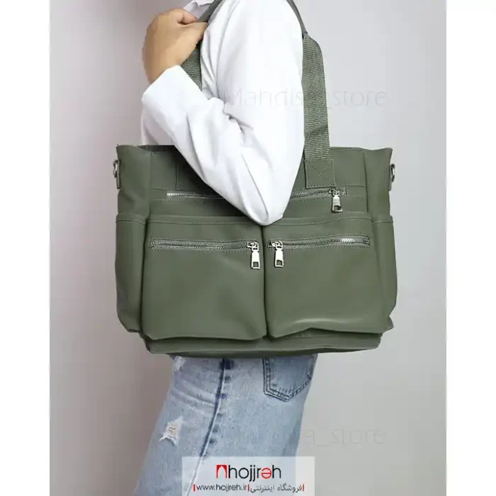 خرید و قیمت کیف رودوشی دانشجویی سبز کد mh1125 از حجره