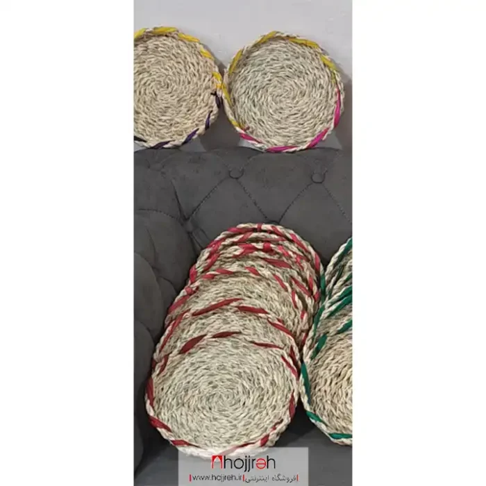 خرید و قیمت زیر دیگی سینی لبه دار حصیری کد SNV160 از حجره