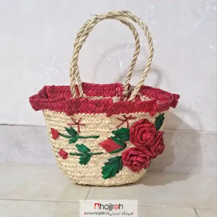 خرید و قیمت ساک حصیری گل دار بچگانه کد SNV165 از حجره
