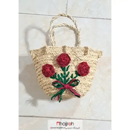 قیمت و خرید ساک حصیری گل دار بچگانه کد SNV166 از حجره