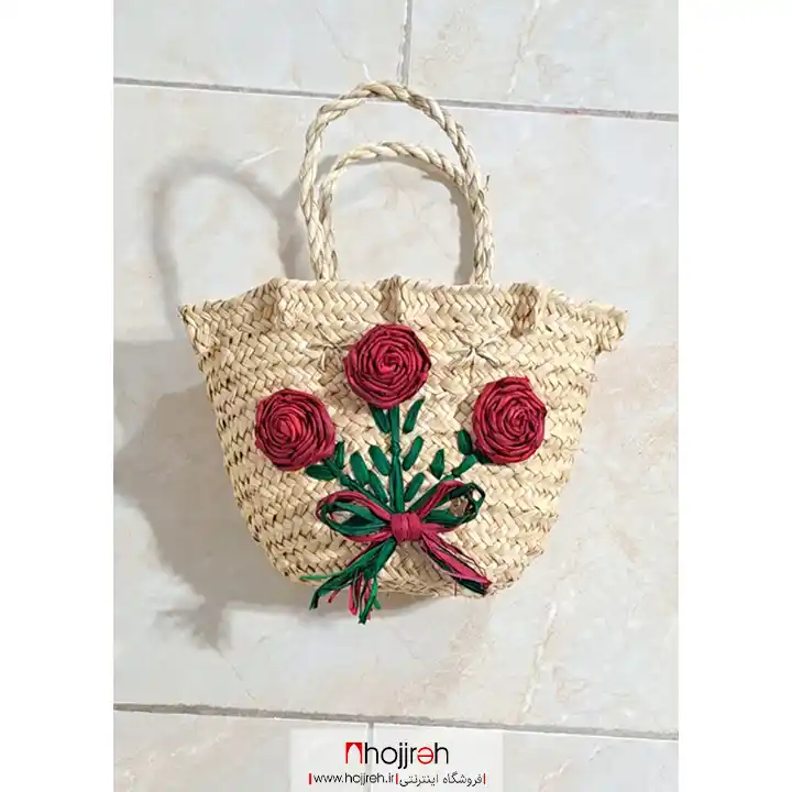 SNV166 قیمت و خرید ساک حصیری گل دار بچگانه کد SNV166 از حجره