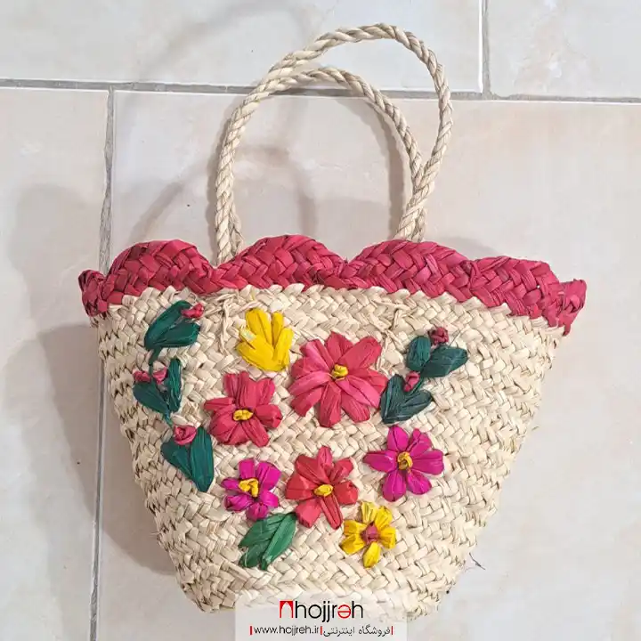 SNV172 قیمت و خرید ساک حصیری گل دار بچگانه کد SNV172 از حجره