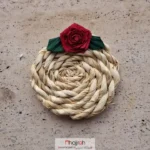 قیمت و خرید زیر لیوانی حصیری گل دار کد SNV176 از حجره