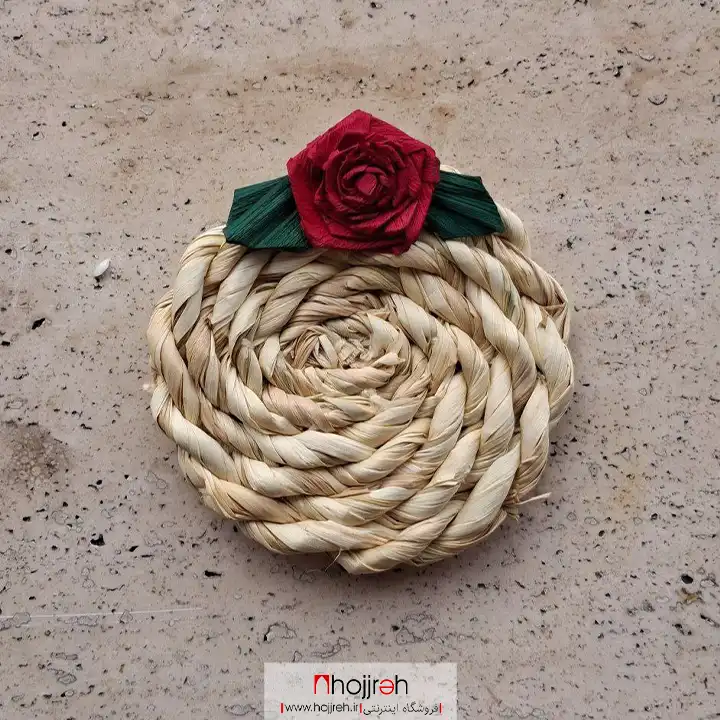 SNV176 (1) قیمت و خرید زیر لیوانی حصیری گل دار کد SNV176 از حجره