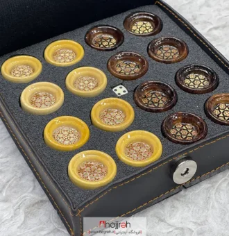 قیمت و خرید مهره تخته نرد خاتم کاری 3 سانت از حجره