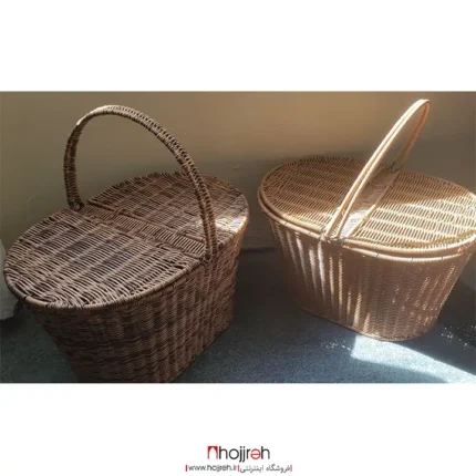 قیمت و خرید سبد پیک نیک حصیری ارغوان بافی از حجره