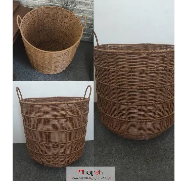 kg10 قیمت و خرید سبد رخت ارغوان بافی دسته دار از حجره